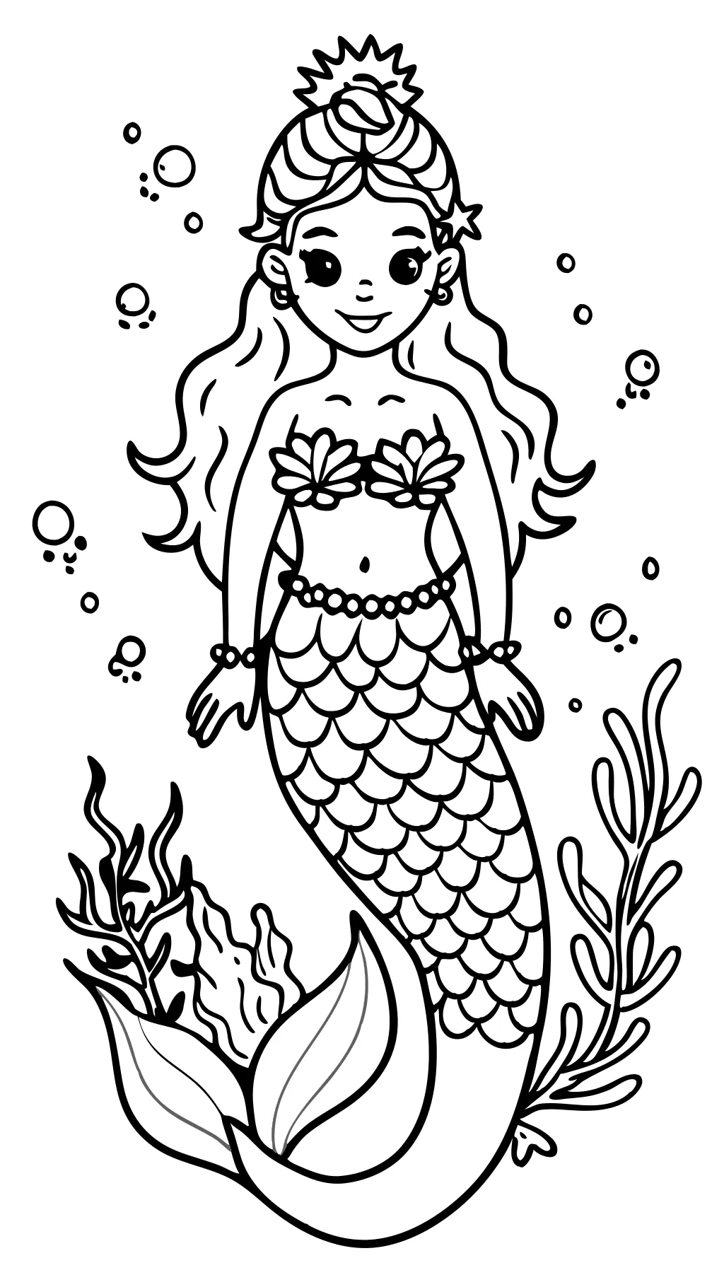 mermaid coloring pages adults